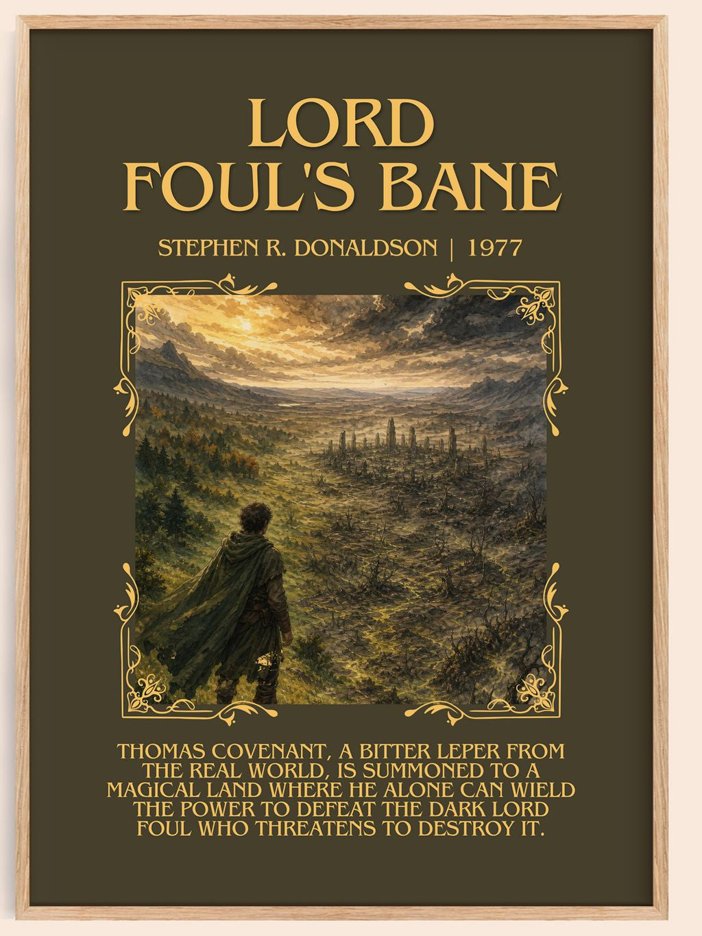 Lord Foul's Bane Minimalist Book Poster by Stephen R. Donaldson – book poster