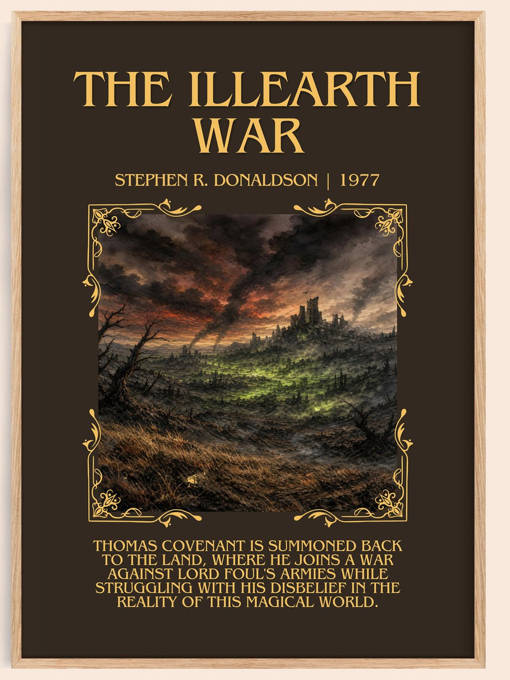 The Illearth War Minimalist Book Poster by Stephen R. Donaldson – book poster
