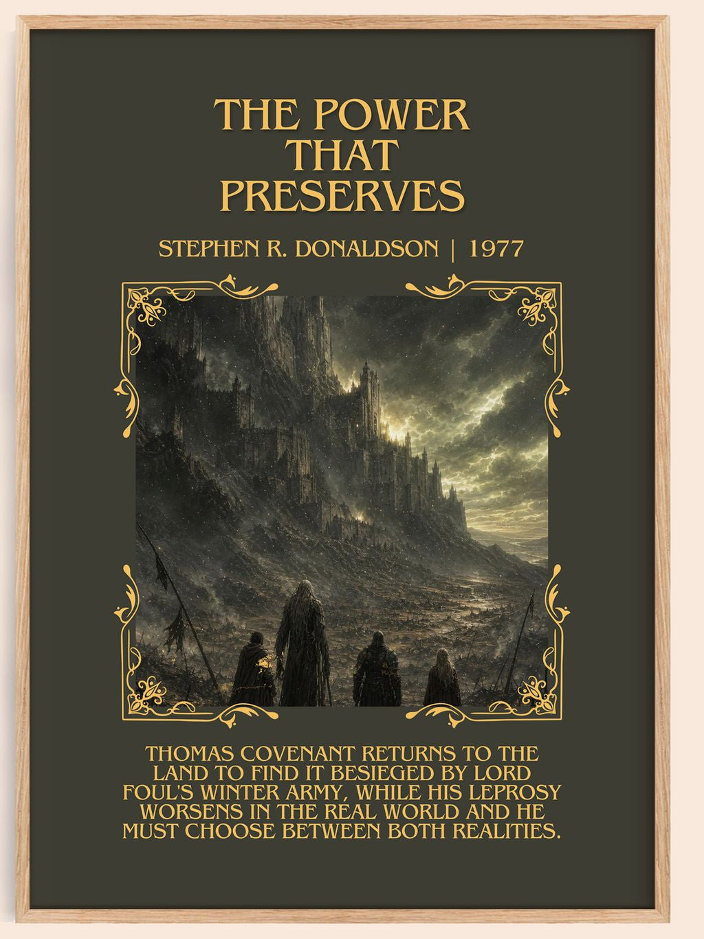 Power That Preserves Minimalist Book Poster by Stephen R. Donaldson – book poster