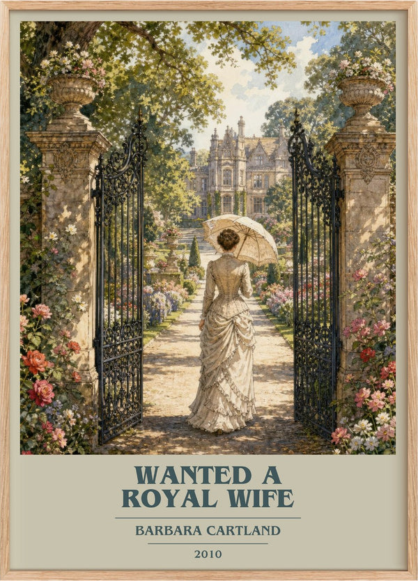 Wanted A Royal Wife Book Cover Poster by Barbara Cartland
