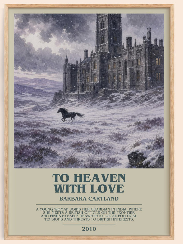 To Heaven With Love Bookish Wall Art by Barbara Cartland