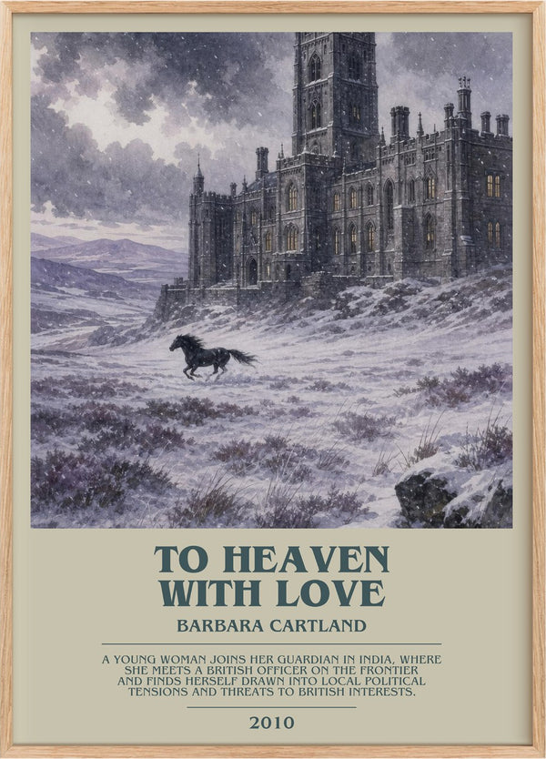 To Heaven With Love Bookish Wall Art by Barbara Cartland