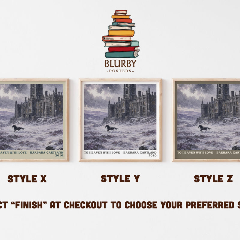 To Heaven With Love literary print in frame leaning in hallway – romance wall art