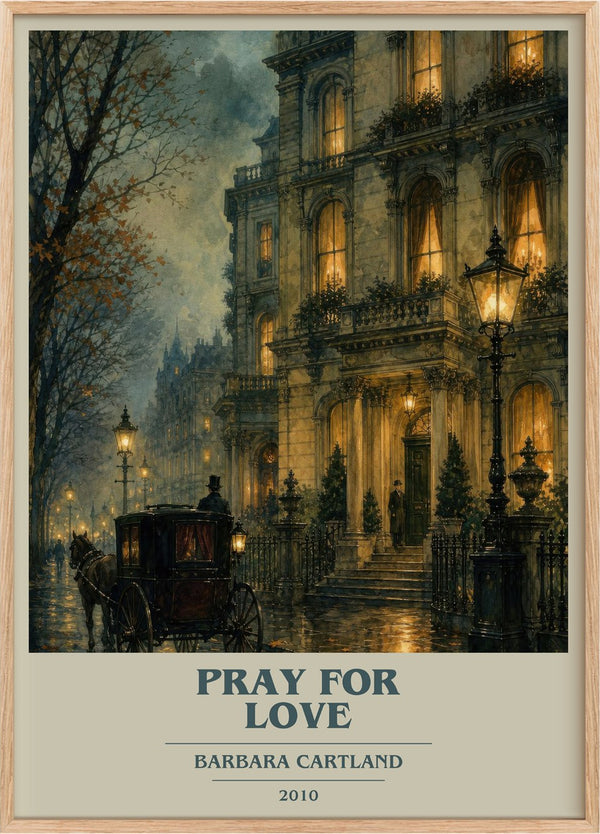 Pray For Love Book Cover Poster by Barbara Cartland