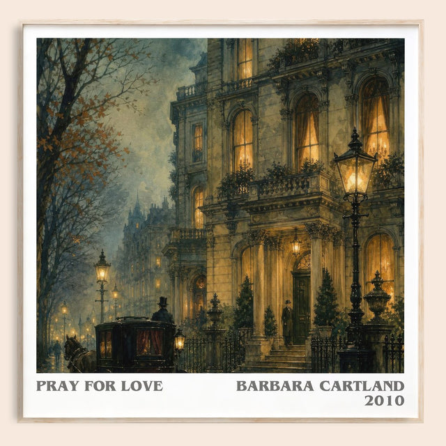 Pray For Love Literary Art Print by Barbara Cartland