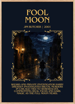 Fool Moon Minimalist Book Poster by Jim Butcher