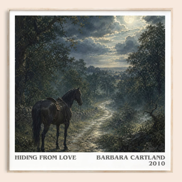 Hiding From Love Literary Art Print by Barbara Cartland