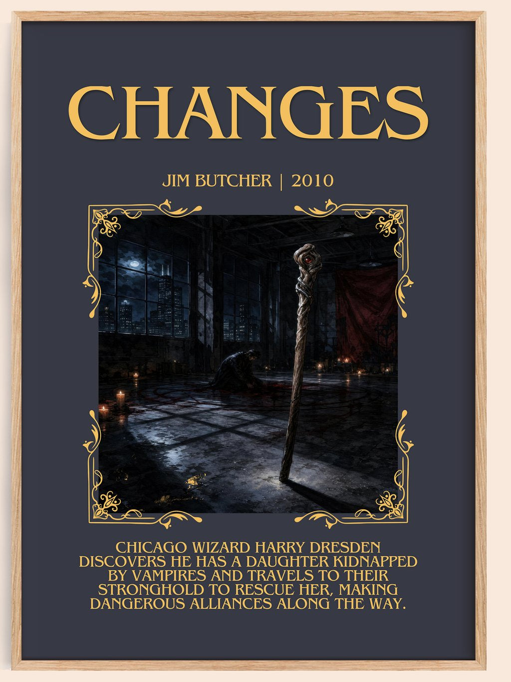 Changes Minimalist Book Poster by Jim Butcher – book poster