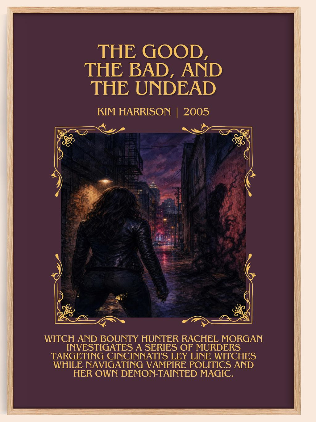 Good, the Bad, and the Undead Minimalist Book Poster by Kim Harrison – book poster