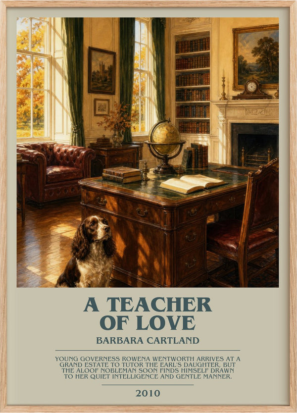 A Teacher Of Love Bookish Wall Art by Barbara Cartland