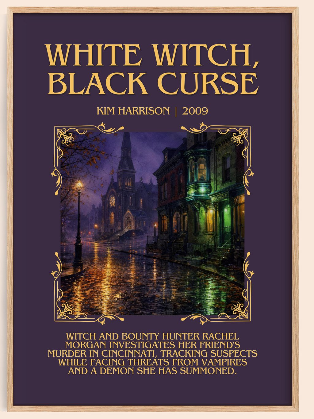 White Witch, Black Curse Minimalist Book Poster by Kim Harrison – book poster