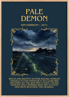 Pale Demon Minimalist Book Poster by Kim Harrison