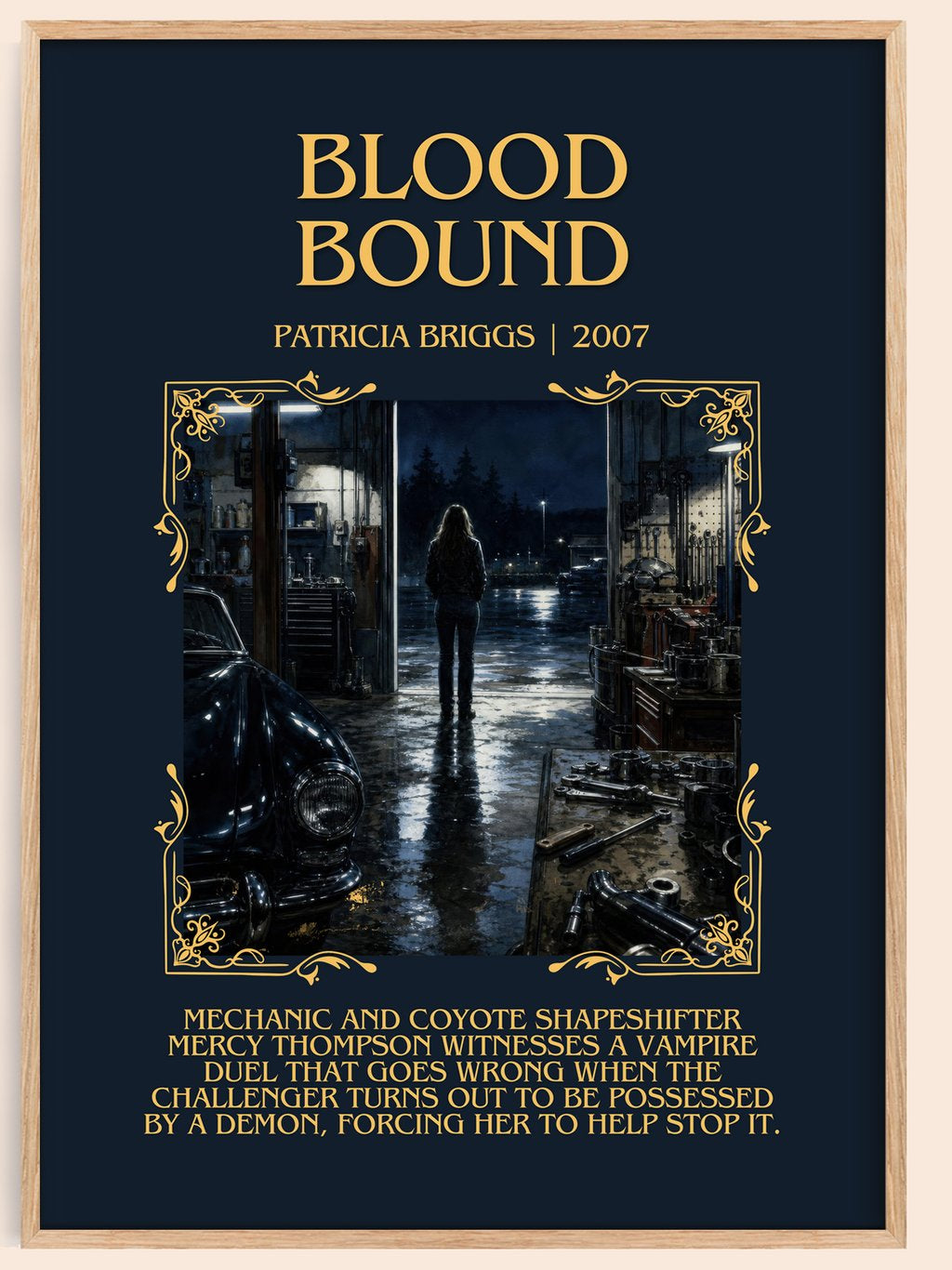 Blood Bound Minimalist Book Poster by Patricia Briggs – book poster
