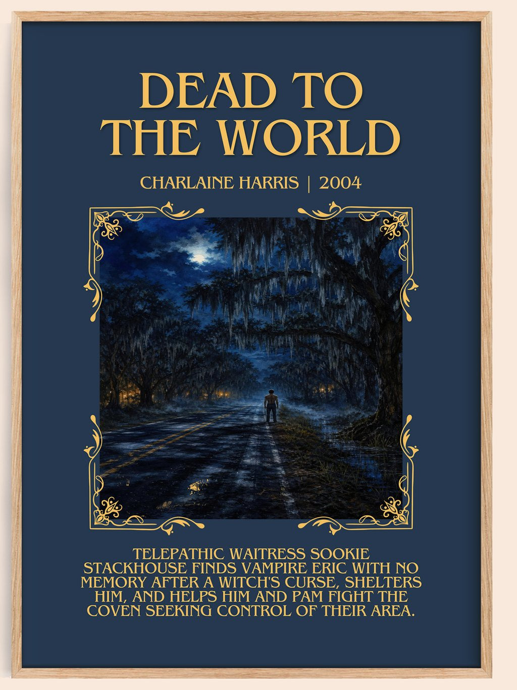 Dead to the World Minimalist Book Poster by Charlaine Harris – book poster