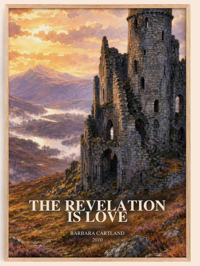 Revelation Is Love Book Watercolour Illustration by Barbara Cartland