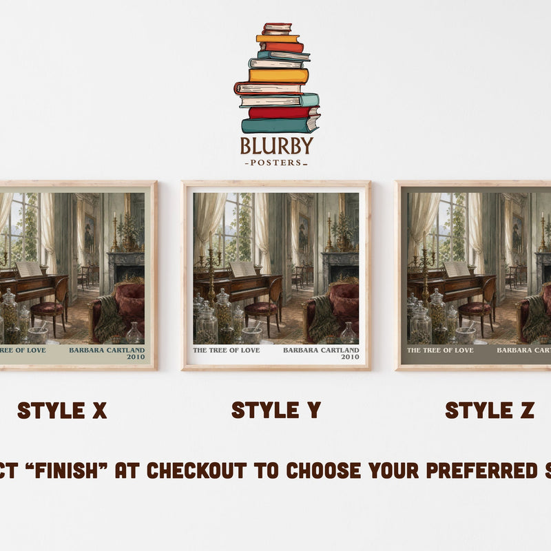 The Tree Of Love literary print in frame leaning in hallway – romance wall art