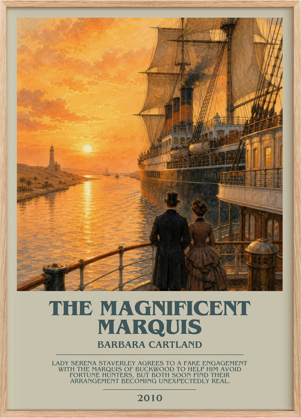 The Magnificent Marquis Bookish Wall Art by Barbara Cartland