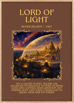 Lord of Light Minimalist Book Poster by Roger Zelazny