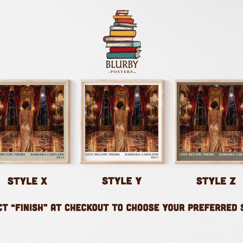 Love Became Theirs literary print in frame leaning in hallway – romance wall art