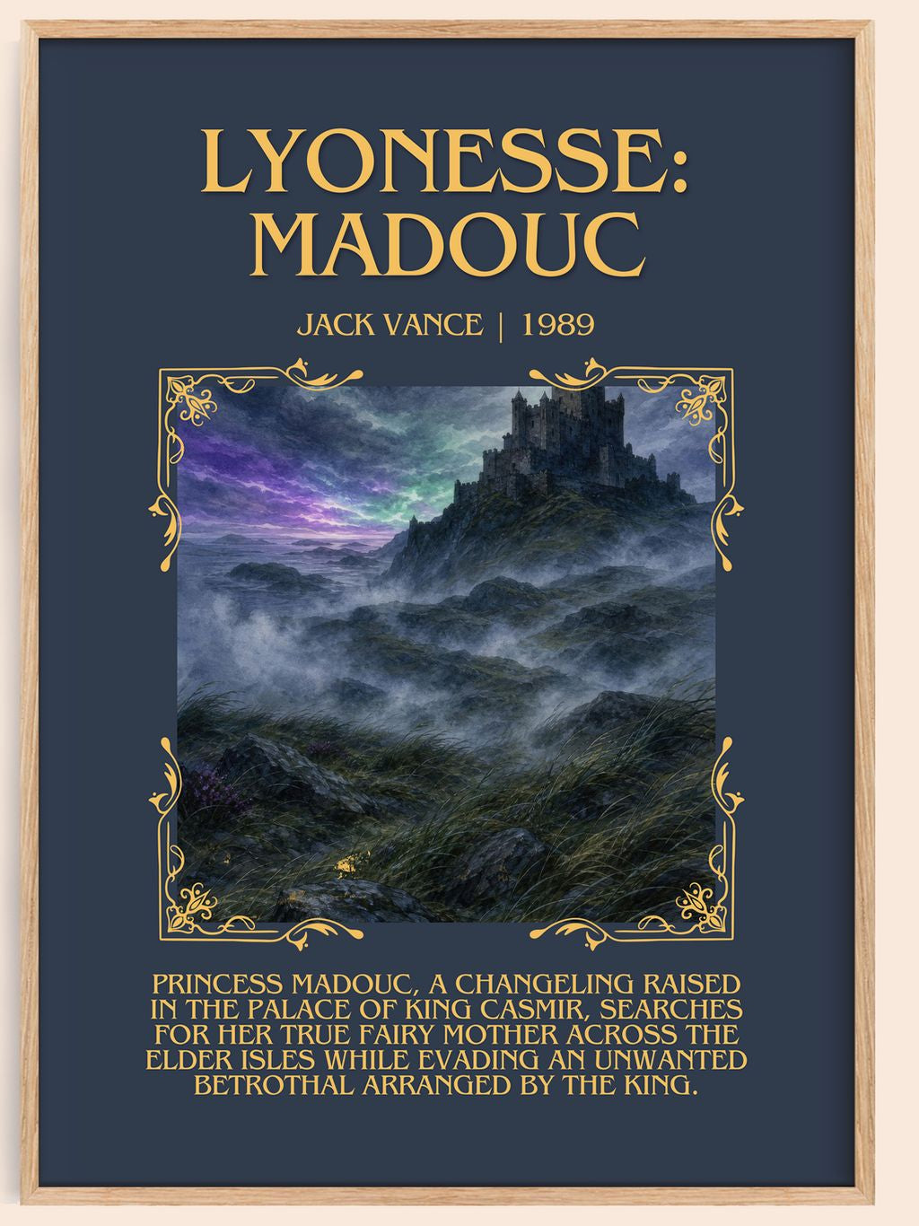 Lyonesse: Madouc Minimalist Book Poster by Jack Vance – book poster