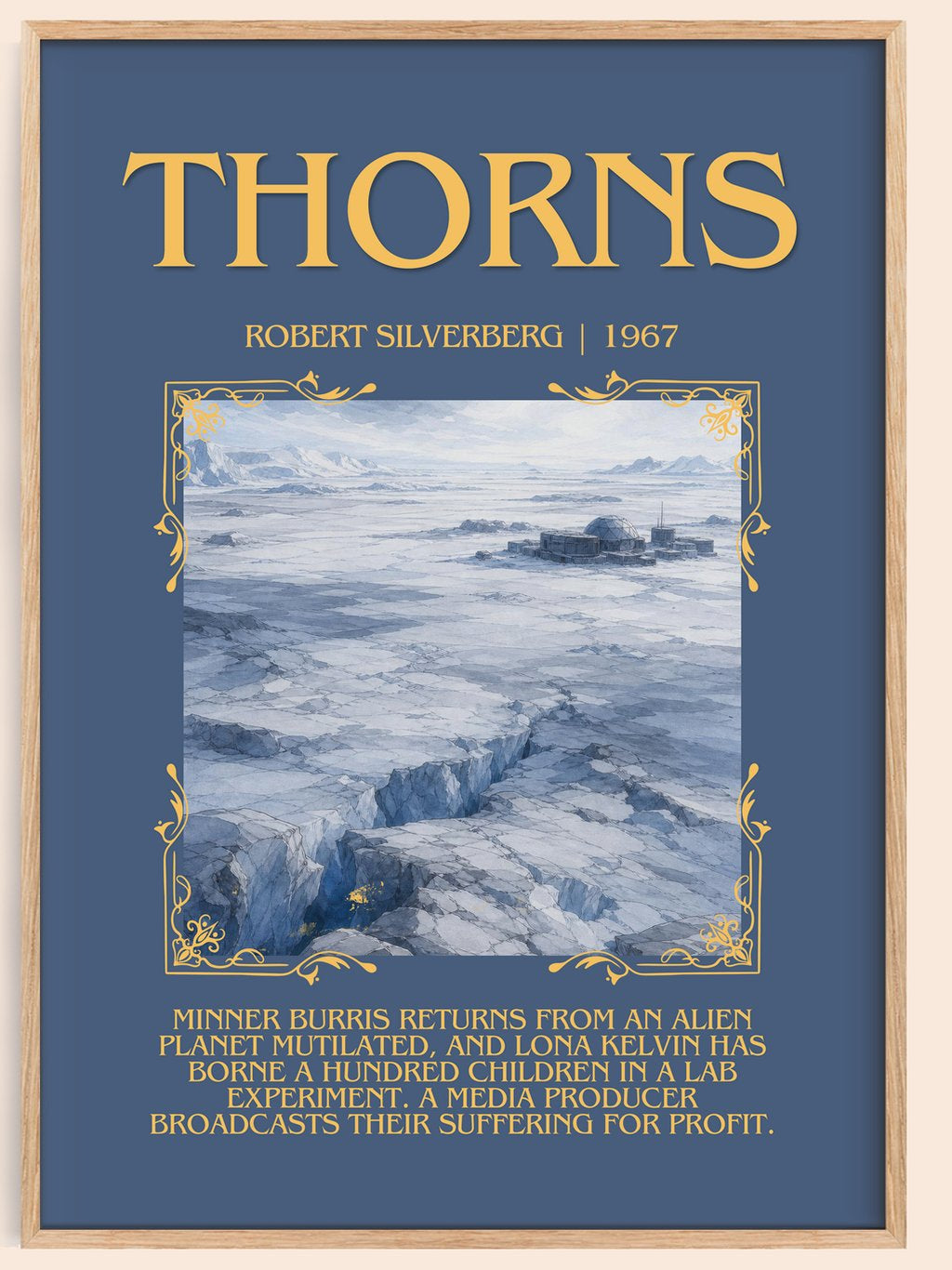 Thorns Minimalist Book Poster by Robert Silverberg – book poster