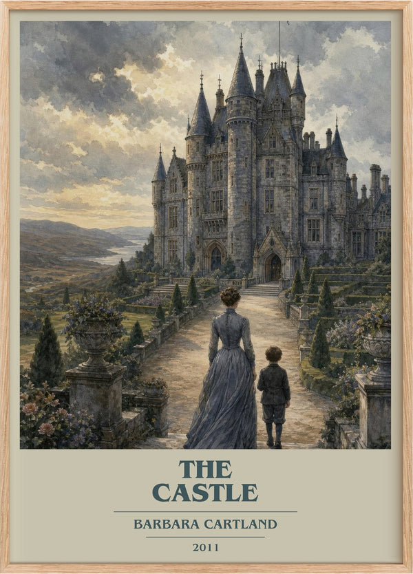 The Castle Book Cover Poster by Barbara Cartland