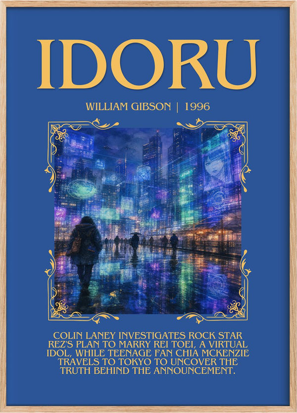 Idoru Minimalist Book Poster by William Gibson