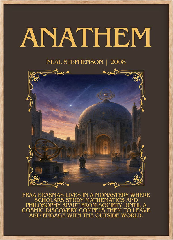 Anathem Minimalist Book Poster by Neal Stephenson