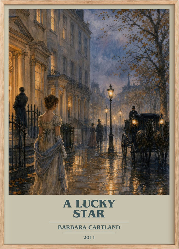 A Lucky Star Book Cover Poster by Barbara Cartland