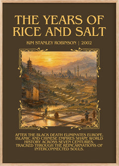 Years of Rice and Salt Minimalist Book Poster by Kim Stanley Robinson