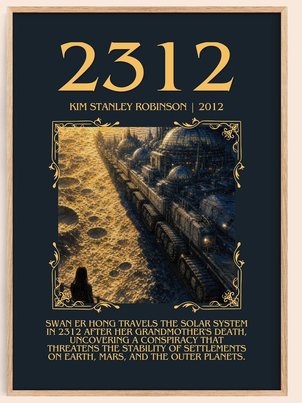 2312 Minimalist Book Poster by Kim Stanley Robinson – book poster