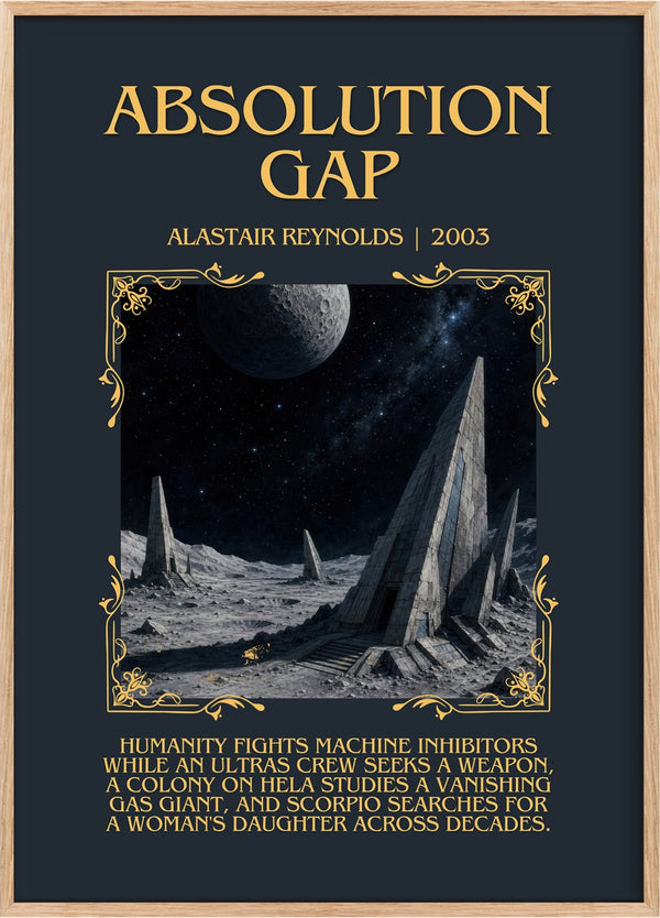 Absolution Gap Minimalist Book Poster by Alastair Reynolds