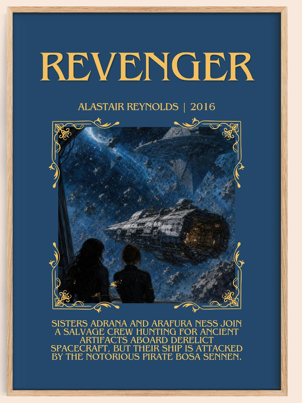 Revenger Minimalist Book Poster by Alastair Reynolds – book poster