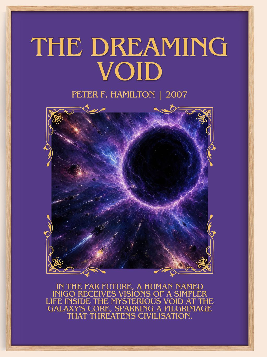The Dreaming Void Minimalist Book Poster by Peter F. Hamilton – book poster