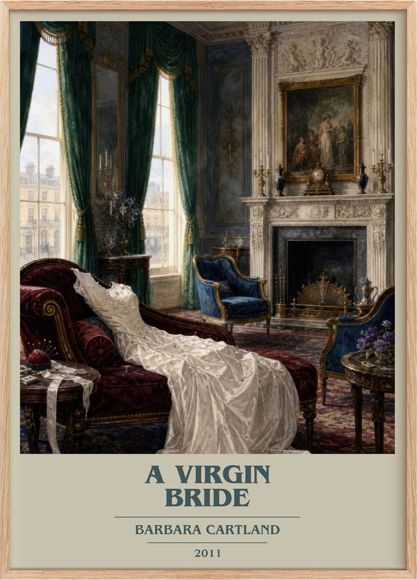 A Virgin Bride Book Cover Poster by Barbara Cartland