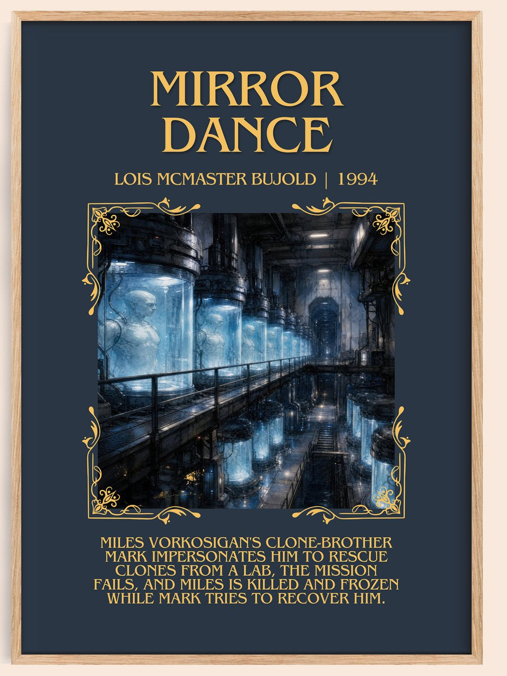 Mirror Dance Minimalist Book Poster by Lois McMaster Bujold – book poster