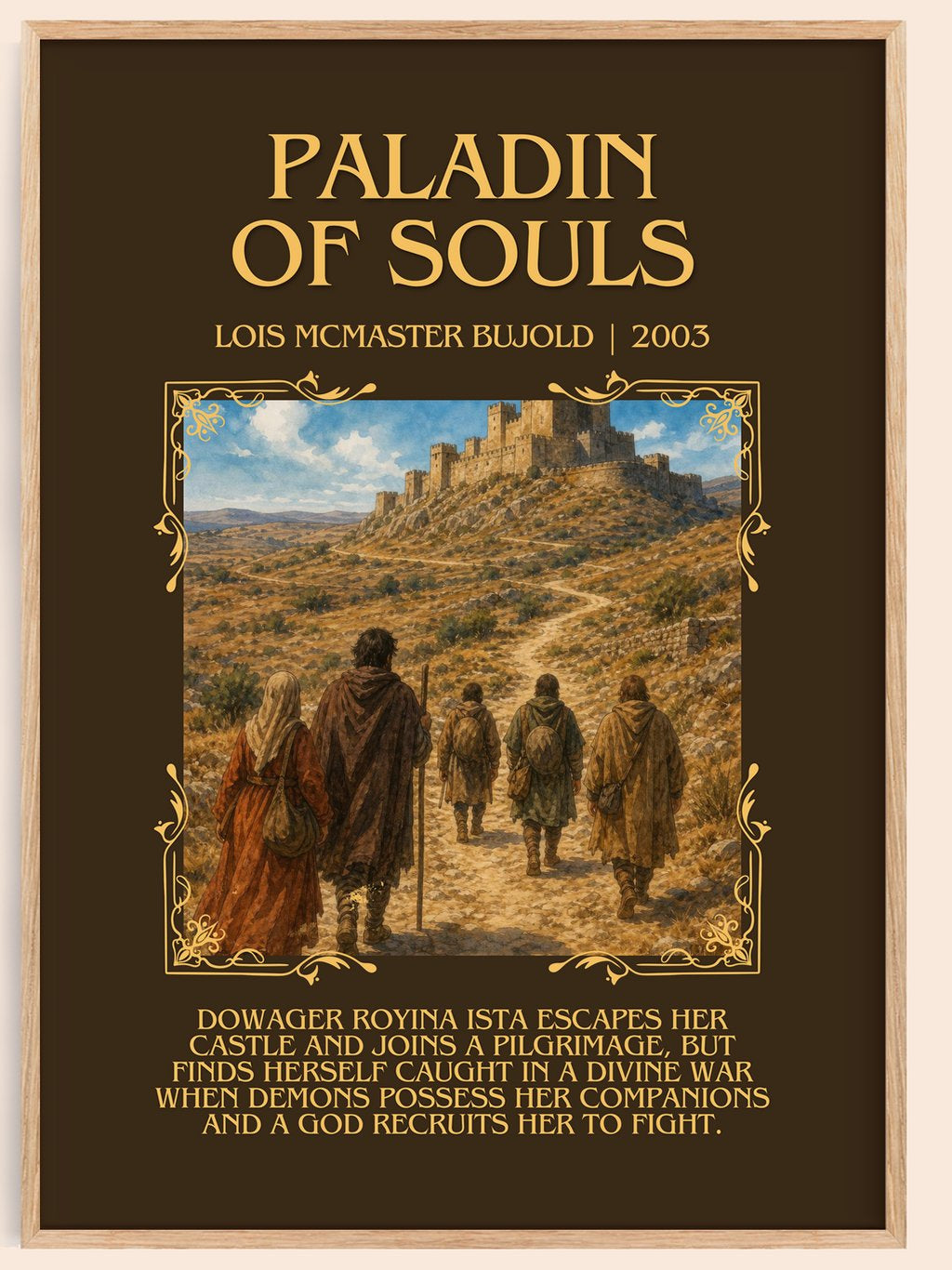 Paladin of Souls Minimalist Book Poster by Lois McMaster Bujold – book poster
