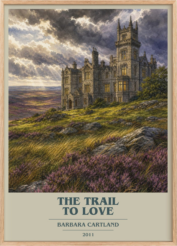 The Trail To Love Book Cover Poster by Barbara Cartland