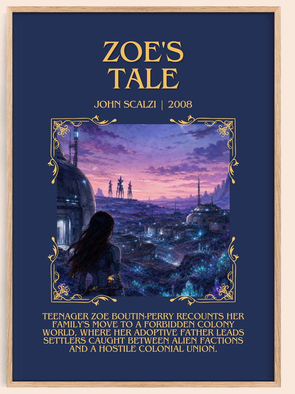 Zoe's Tale Minimalist Book Poster by John Scalzi – book poster