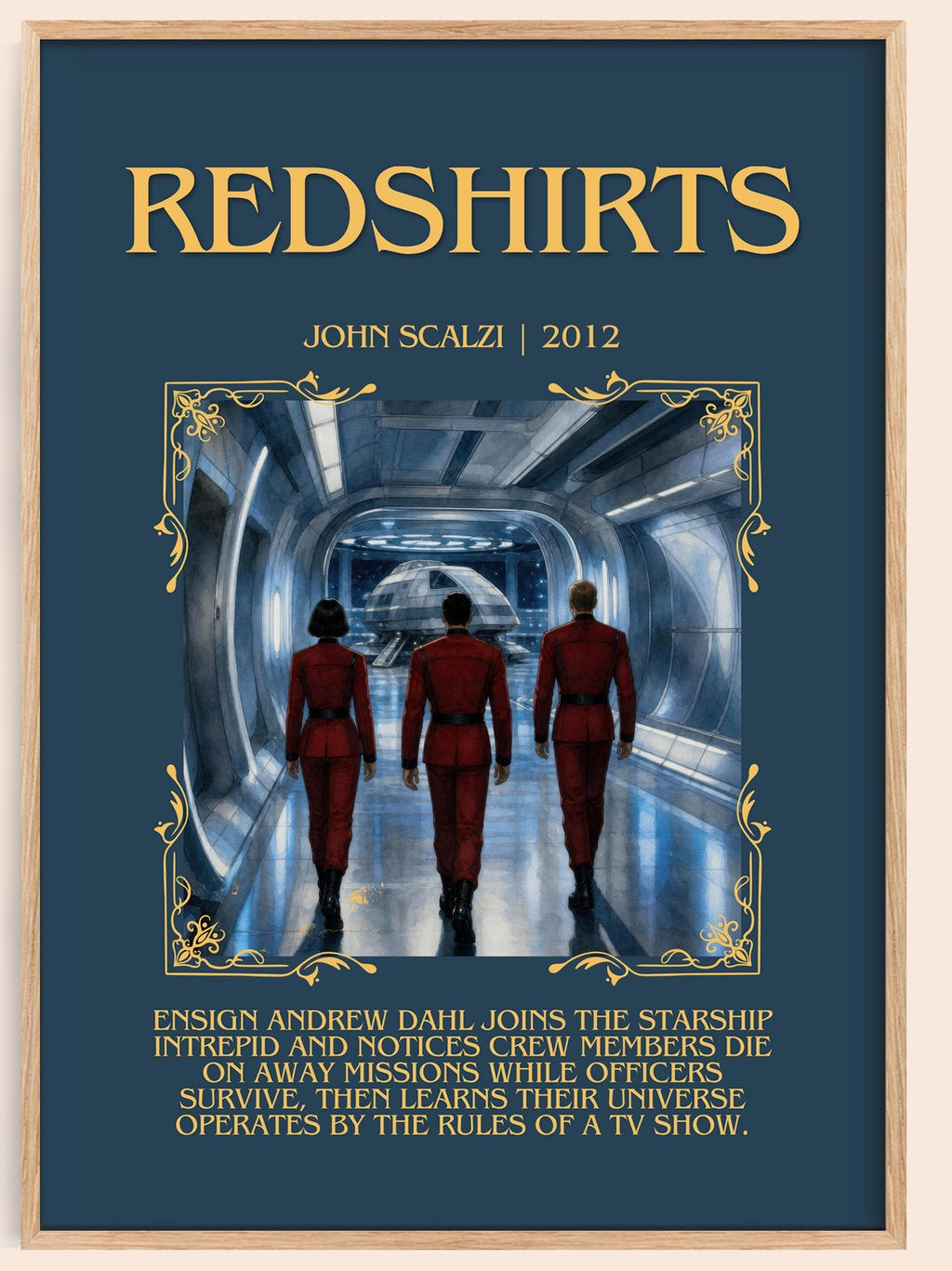 Redshirts Minimalist Book Poster by John Scalzi – book poster