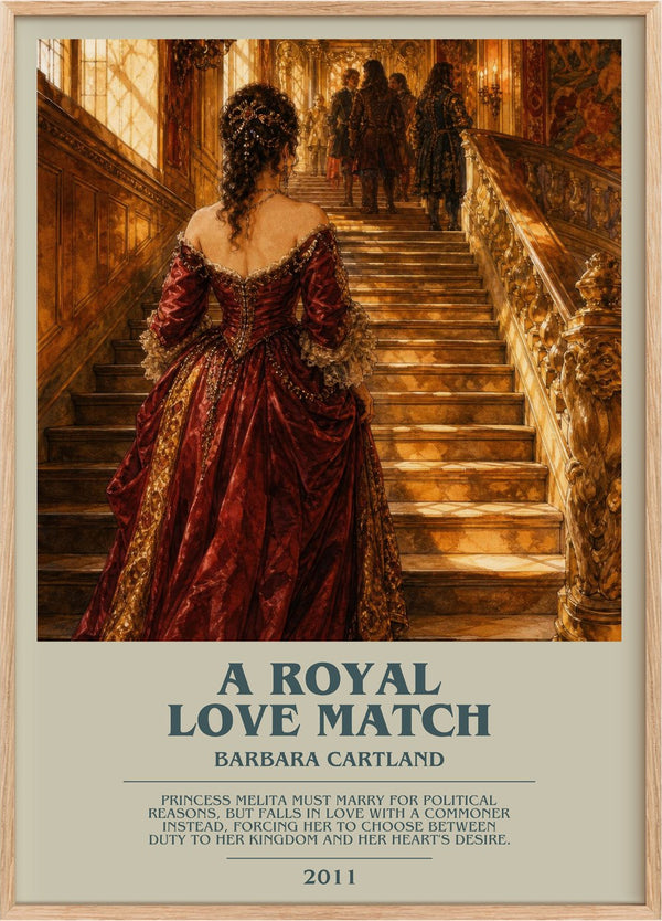 A Royal Love Match Bookish Wall Art by Barbara Cartland