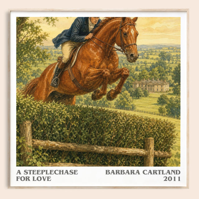 A Steeplechase For Love Literary Art Print by Barbara Cartland