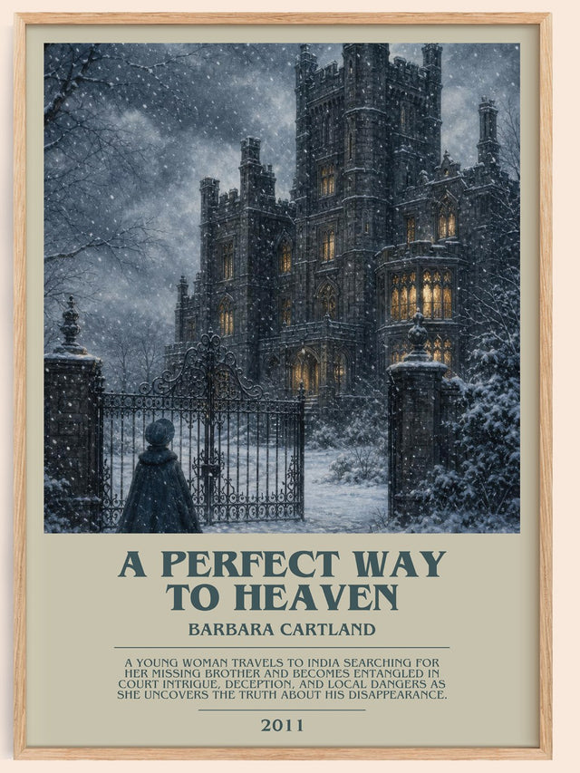 A Perfect Way To Heaven Bookish Wall Art by Barbara Cartland
