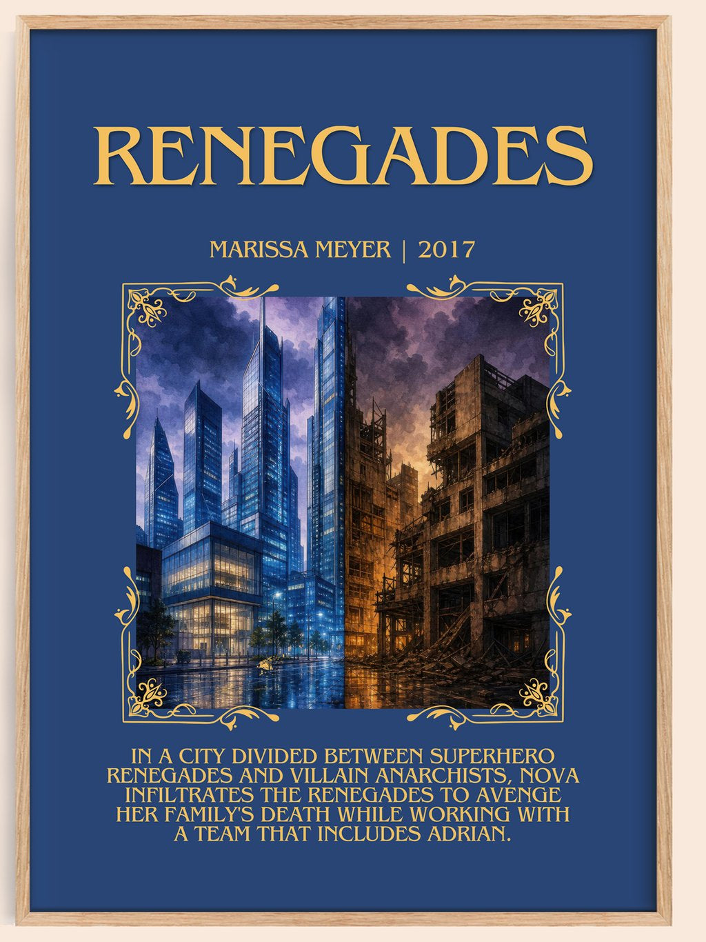 Renegades Minimalist Book Poster by Marissa Meyer – book poster