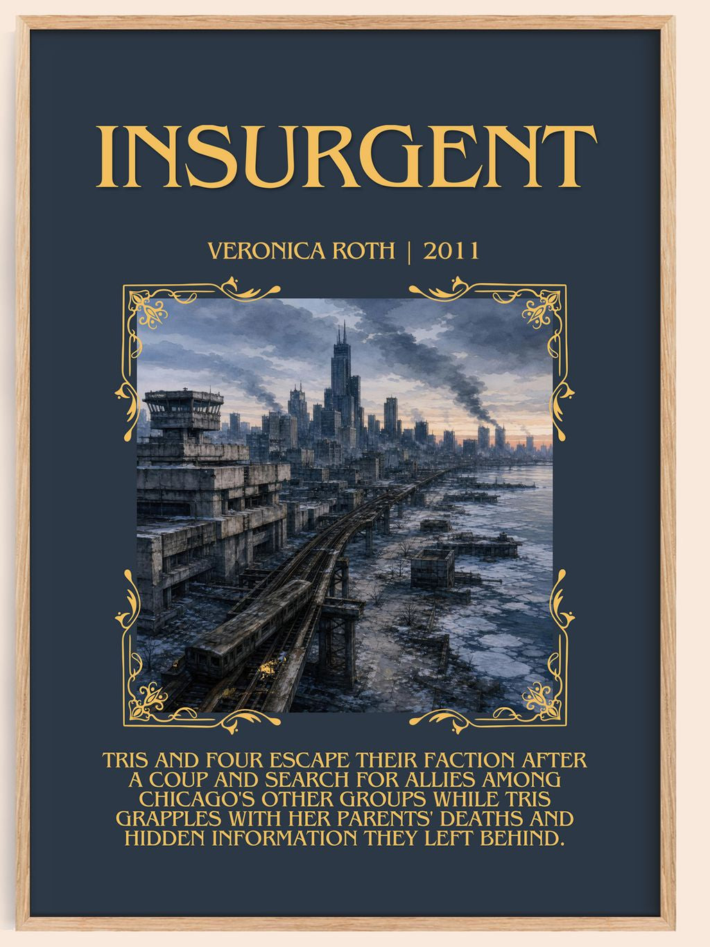 Insurgent Minimalist Book Poster by Veronica Roth – book poster
