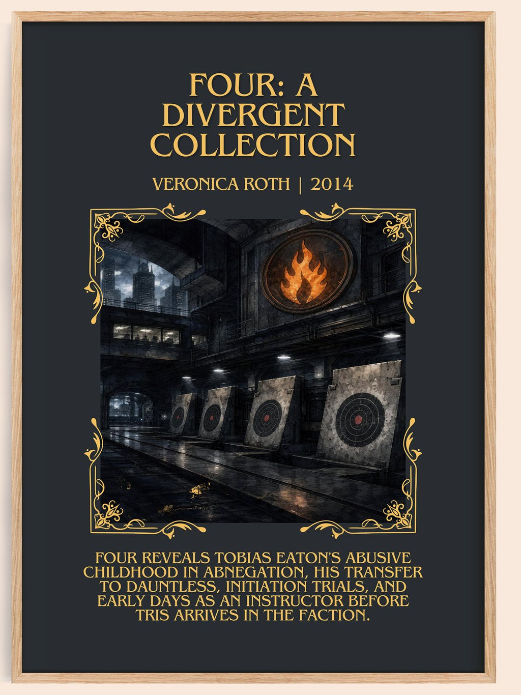 Four: A Divergent Collection Minimalist Book Poster by Veronica Roth – book poster
