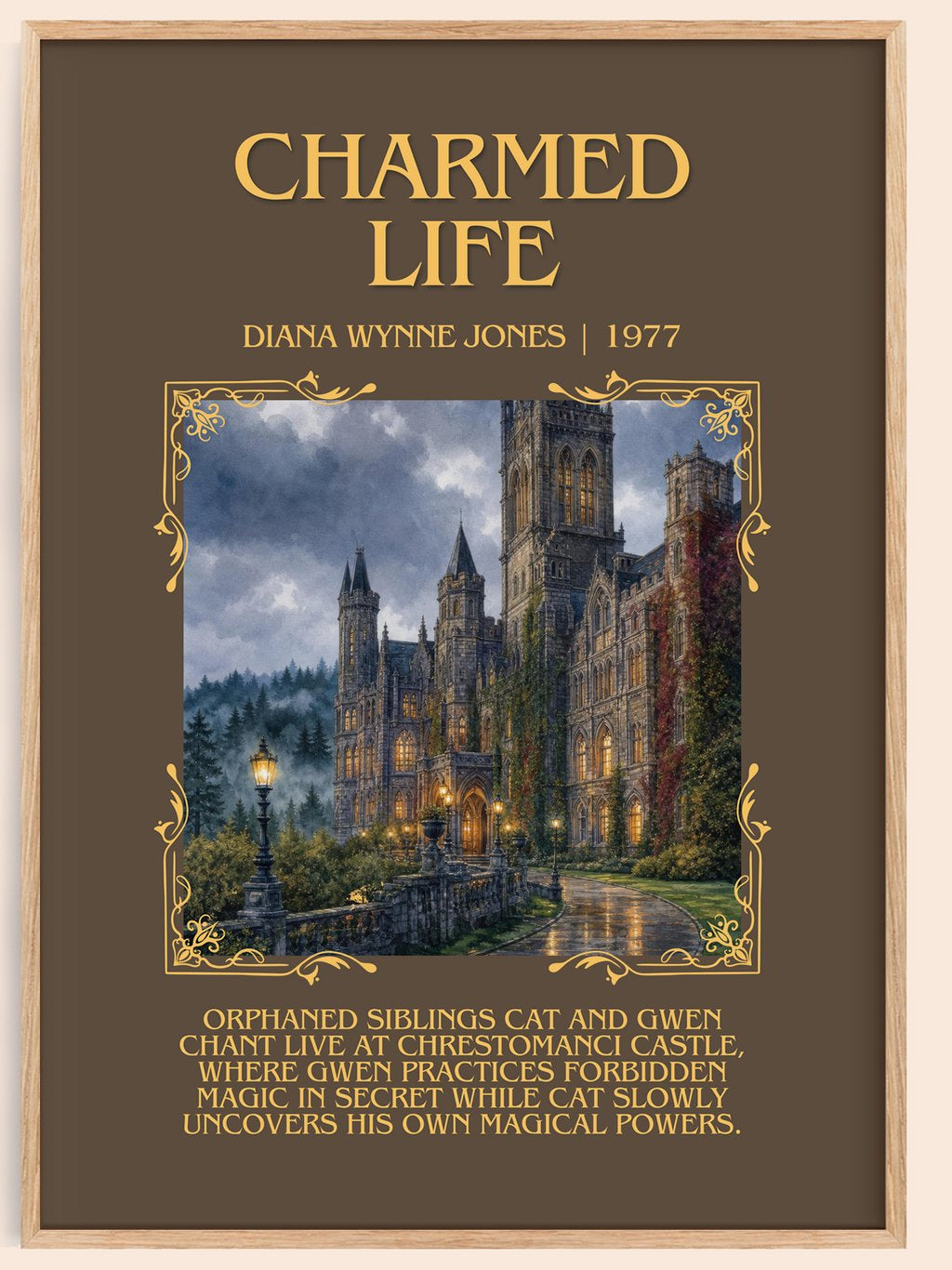 Charmed Life Minimalist Book Poster by Diana Wynne Jones – book poster
