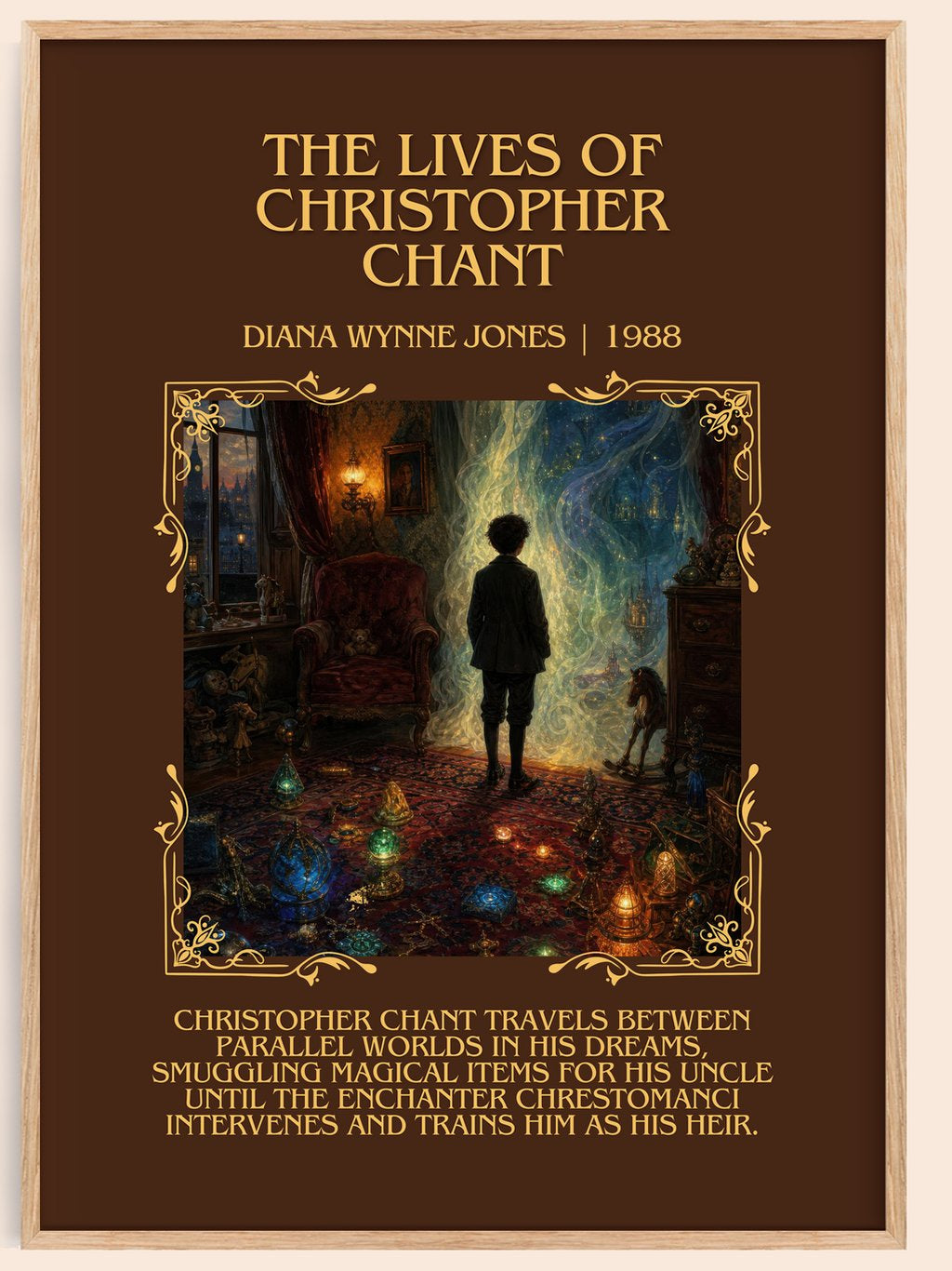 Lives of Christopher Chant Minimalist Book Poster by Diana Wynne Jones – book poster