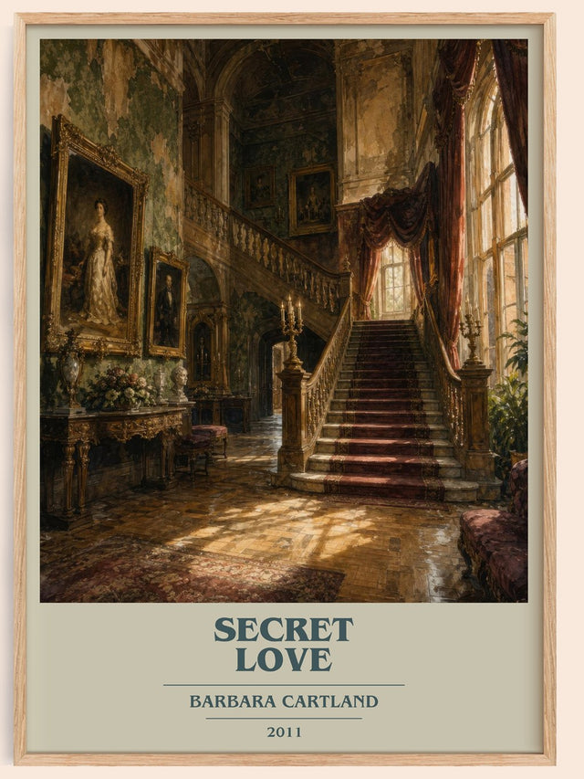 Secret Love Book Cover Poster by Barbara Cartland