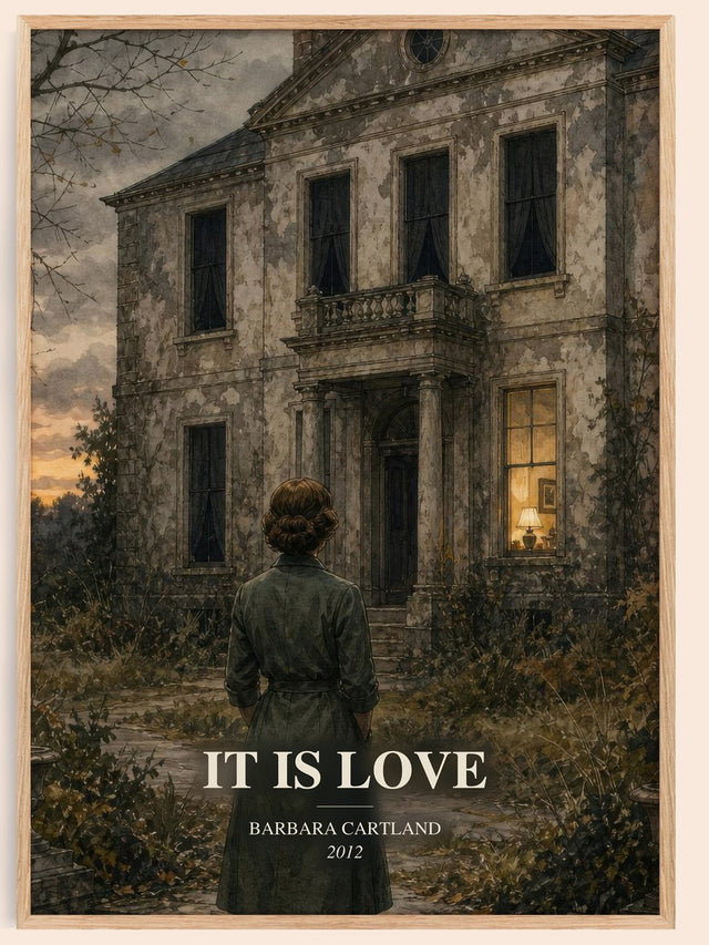 It Is Love Book Watercolour Illustration by Barbara Cartland